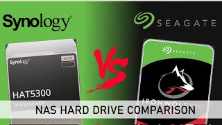 Synology HAT5300 vs Seagate Ironwolf Pro  NAS Drive Comparison [upl. by Naedan]