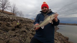 WALLEYE FISHING IN MISSOURI below truman lake dam [upl. by Arnelle]