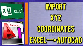 How to import X Y Z coordinates from Excel to AutoCAD [upl. by Alurta]