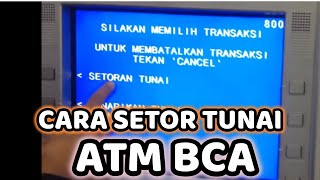 Setor tunai di ATM BCA  TERBARU [upl. by Dew584]