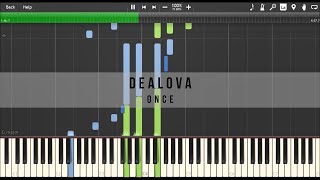 Dealova OST  Once  Dealova Piano Tutorial [upl. by Bailie]