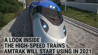 A look inside the highspeed trains Amtrak will start using in 2021 [upl. by Yordan419]