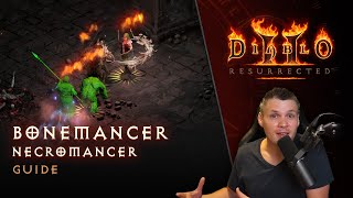 Diablo II Resurrected  Bone Necromancer Guide [upl. by Bolte]