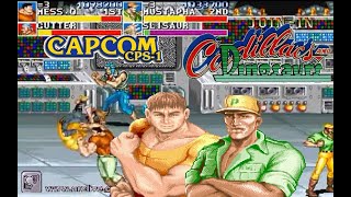 Cadillacs amp Dinosaurs Arcade Hardest Mess and Mustapha no death Playthrough [upl. by Eoz]