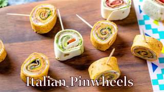 Italian Pinwheels  Easy amp Delicious Party Appetizer Recipe [upl. by Aihseuqram]