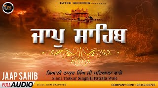 New Path Jap Sahib  Giani Thakur Singh Ji Patiale Wale  Fateh Records  newpath jaap [upl. by Einahpet]