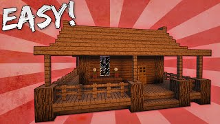 Minecraft How To Build A Small Survival Starter House Tutorial Easy [upl. by Jaclyn]