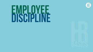 HR Basics Employee Discipline [upl. by Shewchuk]