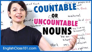 Countable and Uncountable Nouns  Basic English Grammar [upl. by Evangelia]