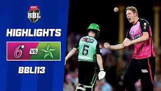 Sydney Sixers v Melbourne Stars  BBL13 [upl. by Winifred]