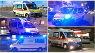 HAPPY NEW YEAR Mini Compilation ambulanze in emergenza Various ambulances in emergency [upl. by Nolyd]