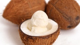 Coconut Ice Cream Recipe  Laura Vitale  Laura in the Kitchen Episode 589 [upl. by Hcir]