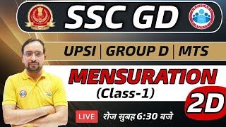 SSC GD  Mensuration Maths Tricks  Mensuration Area 2D 1  Maths by Ankit Sir [upl. by Garlan]