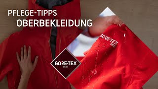 GORETEX Oberbekleidung Jacke amp Hose richtig waschen  Pflegetipps [upl. by Ilajna]