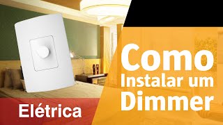 Como instalar um regulador de luminosidade  Dimmer [upl. by Irrahs]