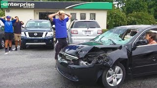 Returning Destroyed Rental Cars Prank [upl. by Llenel]