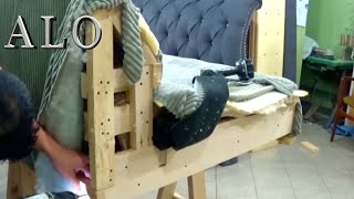 HOW TO REMOVE AN ARM OFF A SOFA  ALO Upholstery [upl. by Ahtela]