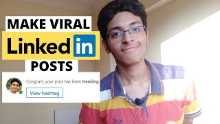 Post On LinkedIn  5 TIPS That Made Me TRENDING On LinkedIn  LinkedIn Masterclass 2020 [upl. by Nolham]