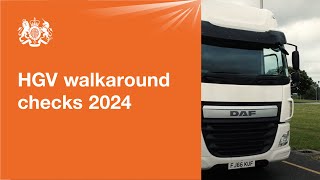 HGV walkaround checks 2024 official DVSA guide [upl. by Ahselyt]