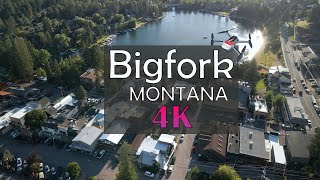 Bigfork MONTANA  4K Drone Footage [upl. by Nesyaj]