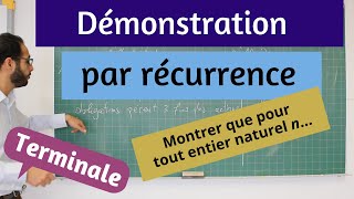 Démonstration par récurrence  Terminale Spé maths [upl. by Nekial809]