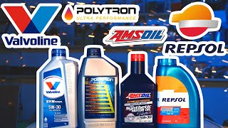 Amsoil vs Valvoline vs Repsol vs Polytron  Oil comparison review [upl. by Hplodur]