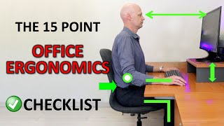 The Perfect Ergonomic Desk Setup To Avoid Back amp Neck Pain [upl. by Ebberta]