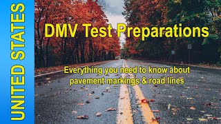 DMV Test Preparations – Road Markings amp Lines [upl. by Annayar]