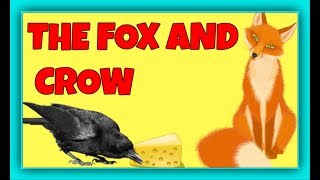 Aesops fables  THE FOX AND THE CROW FABLE [upl. by Marceau783]