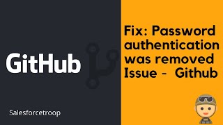 Fix  Github password authentication was removed issue  MacOSWindows [upl. by Gretel363]