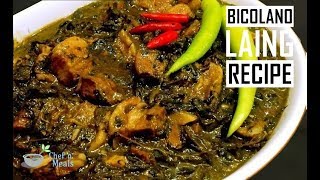 Laing Recipe w CostingㅣBicolano Laing RecipeㅣDried Taro Leaves in Coconut Milk [upl. by Merrick]