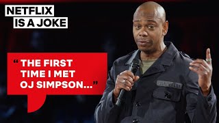 Dave Chappelle Thinks OJ Simpson Might Be Chasing Him  Netflix Is A Joke [upl. by Lawan880]