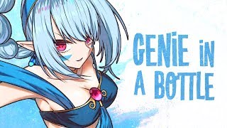 Nightcore  Genie in a Bottle Lyrics [upl. by Monetta]