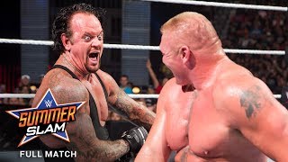 FULL MATCH  Brock Lesnar vs The Undertaker SummerSlam 2015 [upl. by Xeno862]