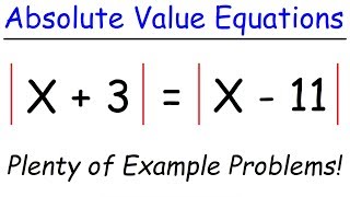 How To Solve Absolute Value Equations [upl. by Gavrah368]