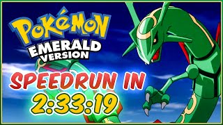 Pokemon Emerald SPEEDRUN in 2 HOURS and 33 Minutes [upl. by Oberstone]