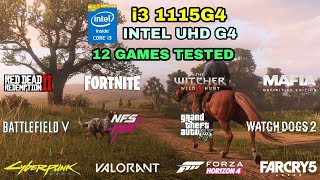 i3 1115G4 Intel UHD Graphics Gaming Test  2021 [upl. by Eneli]