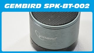 GEMBIRD SPKBT002 Mobiler BluetoothLautsprecher Unboxing amp Kurzreview [upl. by Nale]