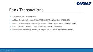 Dynamics GP’s Bank Reconciliation module [upl. by Orazal588]