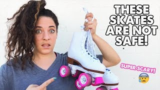 Do NOT buy these skates CHICAGO Roller Skate Review [upl. by Atteuqnas]