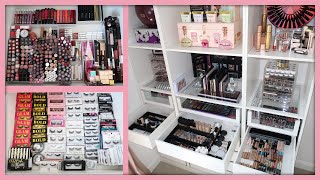 Organizing My Entire Makeup Collection So Satisfying [upl. by Galven164]