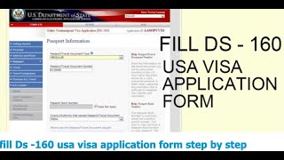 fill Ds 160 usa visa application form step by step in 2023 [upl. by Hill]