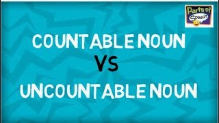 Countable Nouns and Uncountable Nouns  Parts of Speech [upl. by Enomad362]