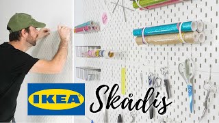 IKEA Skådis Pegboard System  Easy Installation Tips [upl. by Inattyrb18]