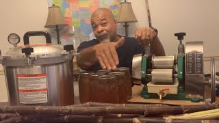 How to juice SUGARCANE and CANNING SUGARCANE JUICE from start to finish [upl. by Ynnal]