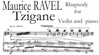 Tzigane by Ravel  Piano Accompaniment [upl. by Ielak]