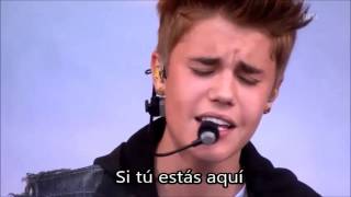 Justin Bieber  Never Let You Go Traducida al español Live [upl. by Nilrac]