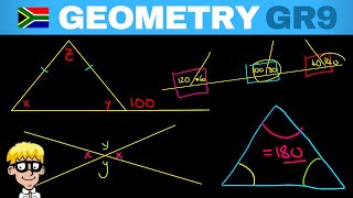 Gr 9 Geometry Lines and Triangles [upl. by Aiuqet]