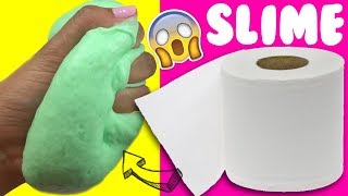 PROBANDO SLIME 💦 CON PAPEL DE BAÑO SIN PEGAMENTO [upl. by Aikaj]