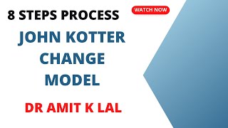 John Kotter 8 Steps Change Model [upl. by Kelsi524]